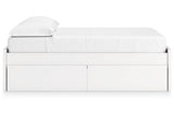 Onita White Full Platform Bed with 2 Side Storage from Ashley - Luna Furniture