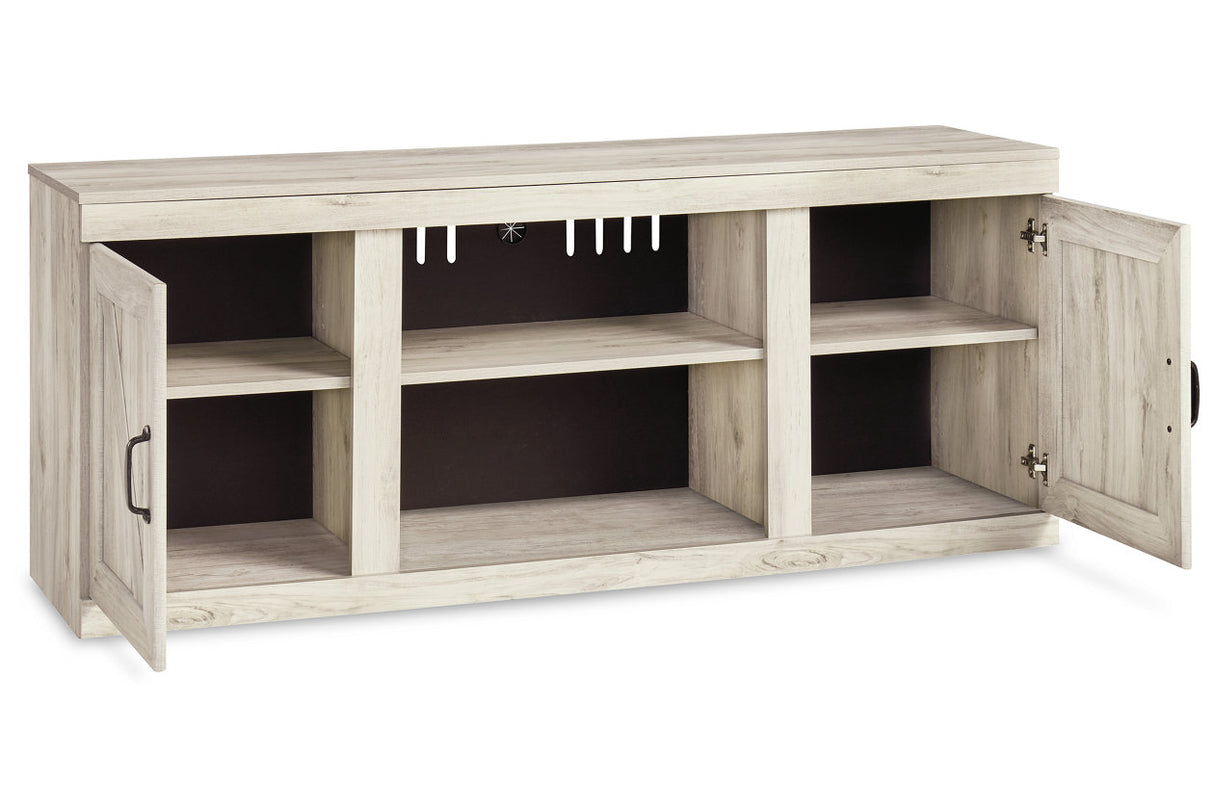 Bellaby Whitewash 4-Piece Entertainment Center -  Ashley - Luna Furniture