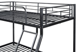 Panos Black Twin/Full Metal Bunkbed from Furniture of America - Luna Furniture