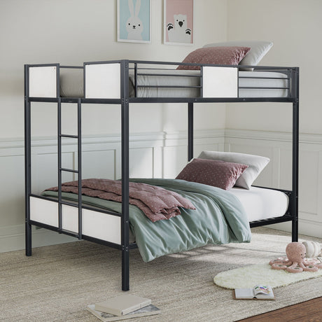 Molton Black Full/Full Metal Bunkbed from Furniture of America - Luna Furniture