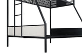 Molton Black Twin/Full Metal Bunkbed from Furniture of America - Luna Furniture