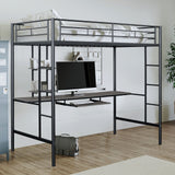 Tymon Black Twin Loft Bed from Furniture of America - Luna Furniture