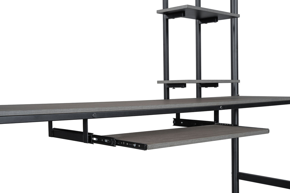 Tymon Black Twin Loft Bed from Furniture of America - Luna Furniture