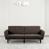 Aristide Brown Futon Sofa from Furniture of America - Luna Furniture