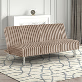 Hinwil Taupe Futon Sofa Bed from Furniture of America - Luna Furniture