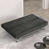 Villeneuve Charcoal Futon Sofa Bed from Furniture of America - Luna Furniture