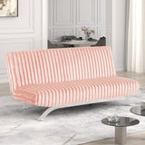 Villeneuve Pink Futon Sofa Bed from Furniture of America - Luna Furniture