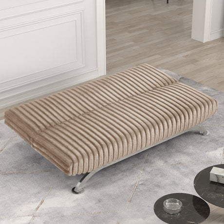 Villeneuve Taupe Futon Sofa Bed from Furniture of America - Luna Furniture