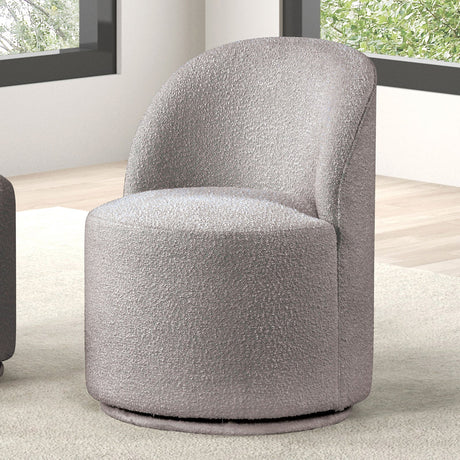 Broager Light Gray Dining Swivel Chair, Light Gray from Furniture of America - Luna Furniture