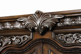 Promenade Dark Brown Curio Cabinet from Furniture of America - Luna Furniture