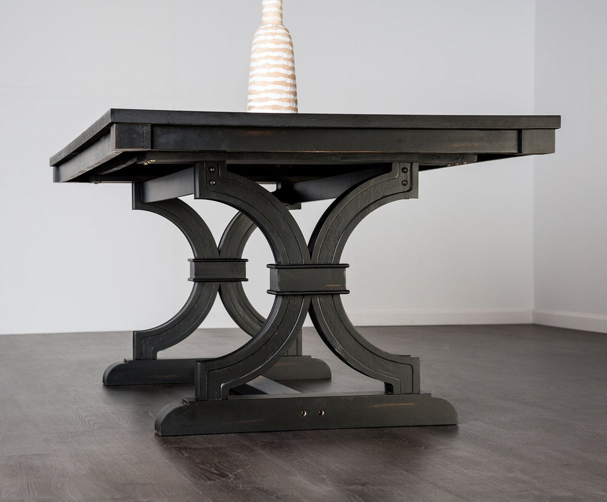 Gosport Black Dining Table from Furniture of America - Luna Furniture