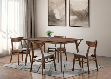 Skien Walnut Dining Table from Furniture of America - Luna Furniture