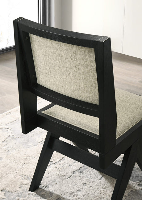 Tottenham Black Side Chair from Furniture of America - Luna Furniture