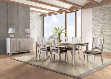 Hinwitz White Oak Dining Table from Furniture of America - Luna Furniture