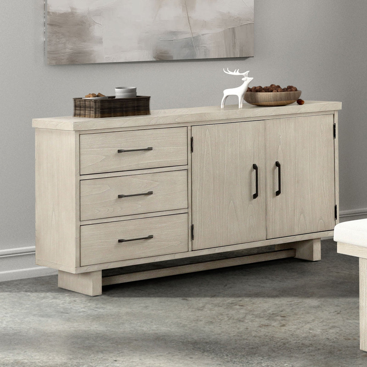 Hagerman Natural Sideboard from Furniture of America - Luna Furniture