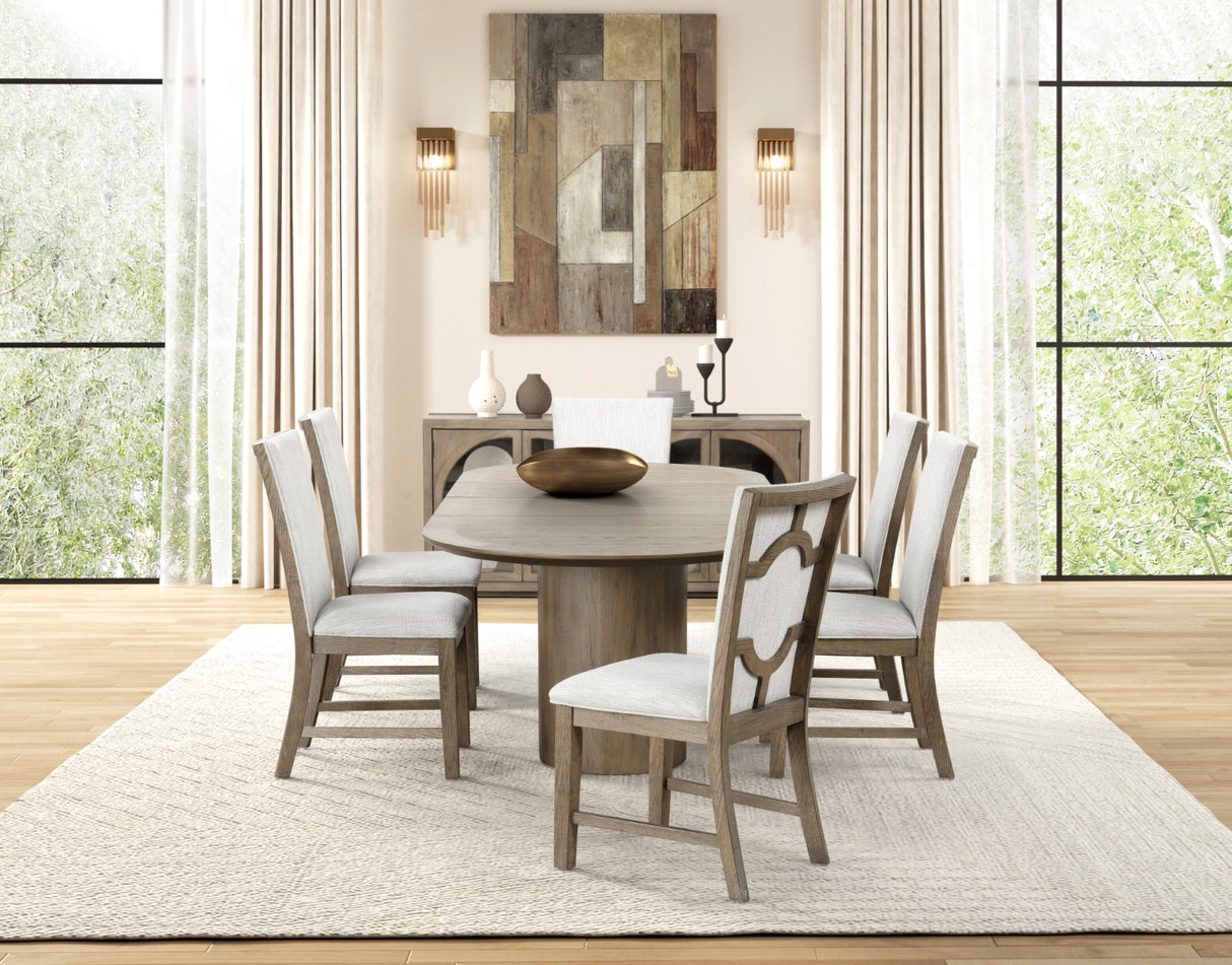 Clements Oak Dining Table from Furniture of America - Luna Furniture