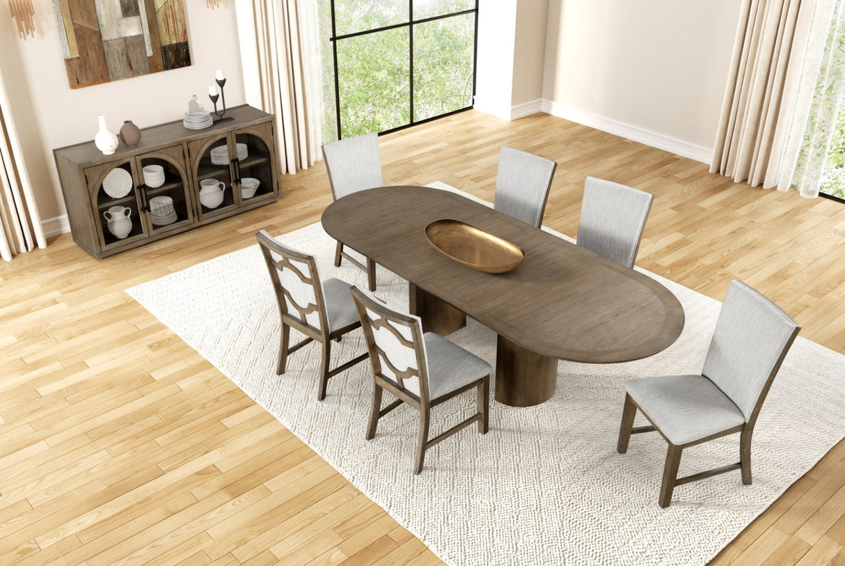 Clements Oak Dining Table from Furniture of America - Luna Furniture