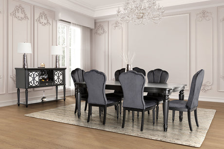 Melodi Parc Black Dining Table from Furniture of America - Luna Furniture