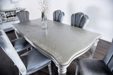 Melodi Parc Silver Dining Table from Furniture of America - Luna Furniture