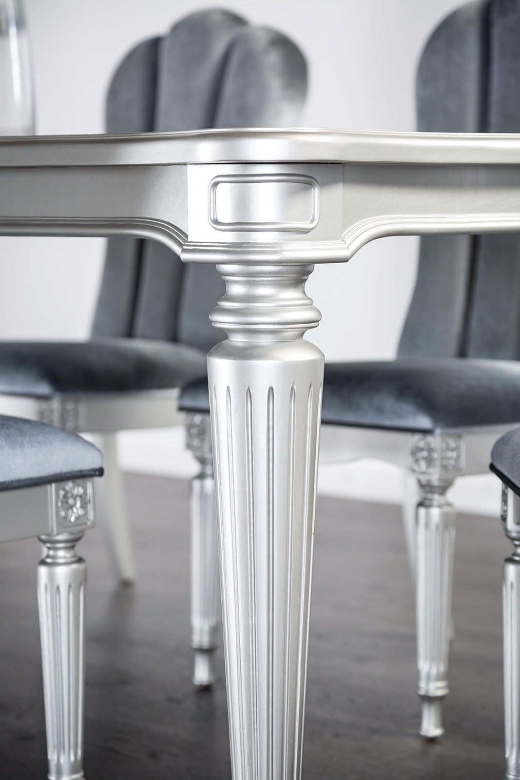 Melodi Parc Silver Dining Table from Furniture of America - Luna Furniture