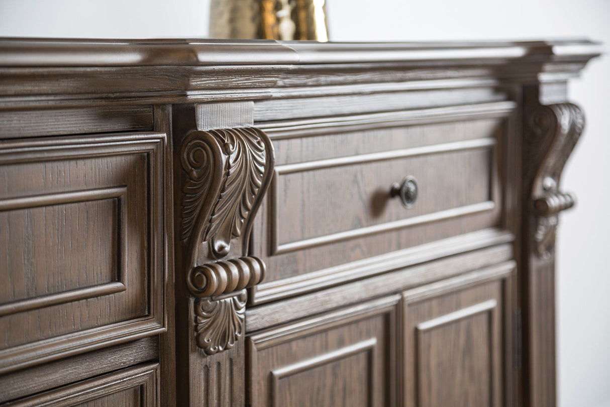 Seven Oaks Weathered Oak Side Board from Furniture of America - Luna Furniture