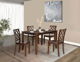 Yamhill Dark Cherry 5 Pc. Dining Table Set from Furniture of America - Luna Furniture