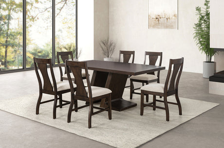 Holsworthy Espresso Dining Table from Furniture of America - Luna Furniture