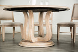 Orbetello Distressed Natural 54" Round Dining Table from Furniture of America - Luna Furniture