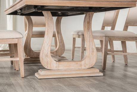 Orbetello Distressed Natural Dining Table from Furniture of America - Luna Furniture