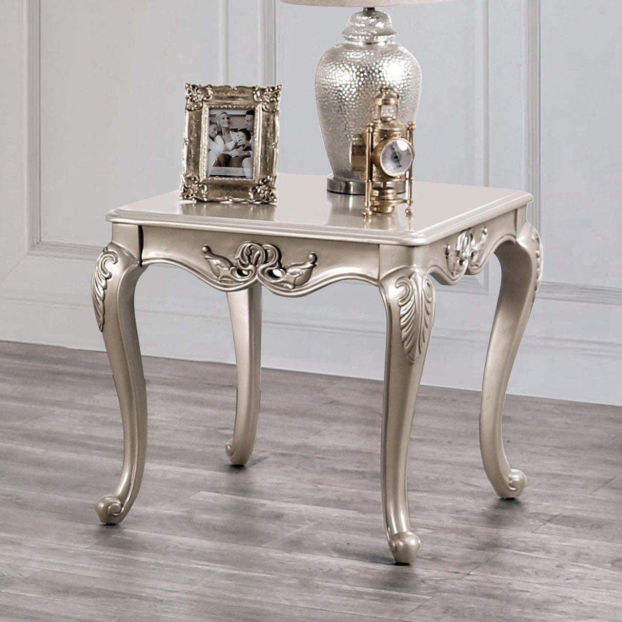 Rochester Champagne End Table from Furniture of America - Luna Furniture