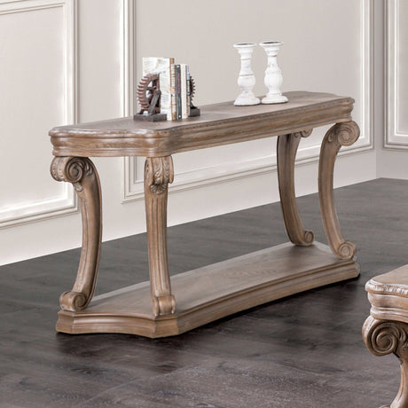 Seven Oaks Weathered Oak Sofa Table from Furniture of America - Luna Furniture