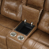 Ezekius Brown Manual Sectional from Furniture of America - Luna Furniture