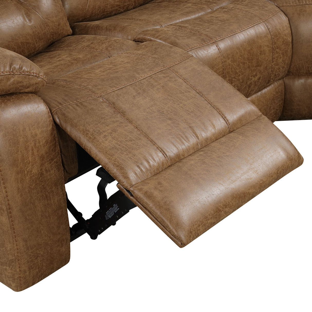 Ezekius Brown Manual Sectional from Furniture of America - Luna Furniture