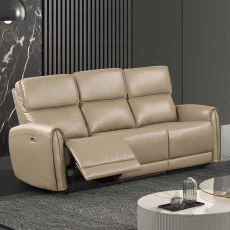 Schlieren Beige Power Sofa from Furniture of America - Luna Furniture