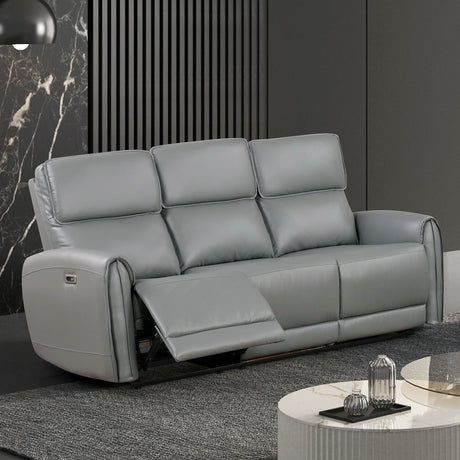 Schlieren Gray Power Sofa from Furniture of America - Luna Furniture