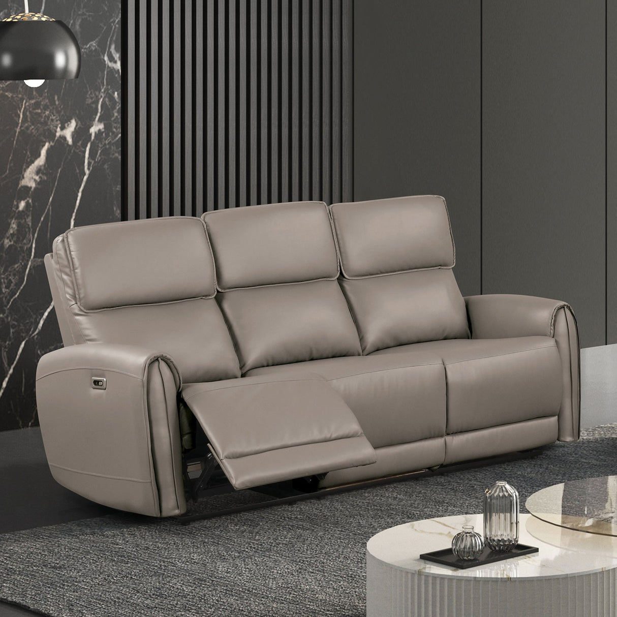 Schlieren Light Brown Power Sofa from Furniture of America - Luna Furniture