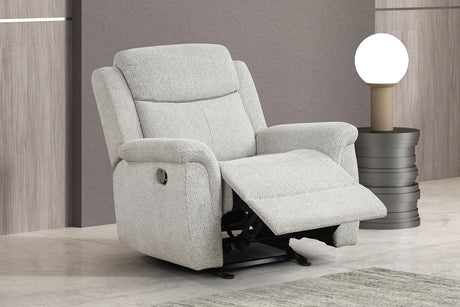 Sandbach Light Gray Manual Glider Recliner from Furniture of America - Luna Furniture