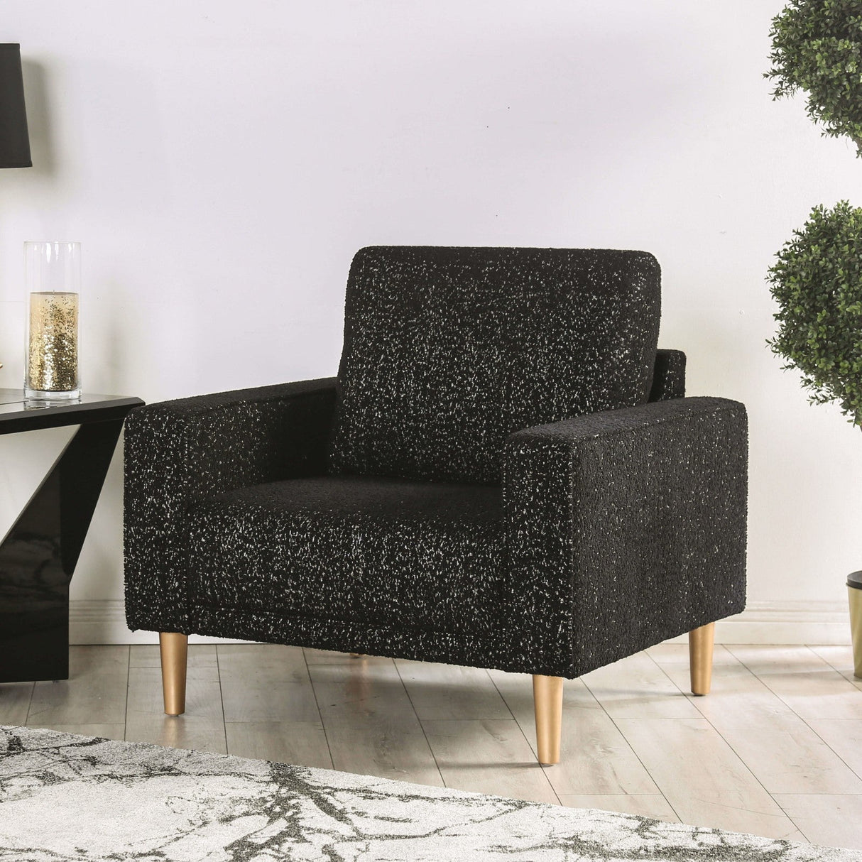 Elverum Black Chair from Furniture of America - Luna Furniture