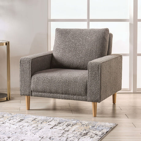 Elverum Charcoal Gray Chair from Furniture of America - Luna Furniture