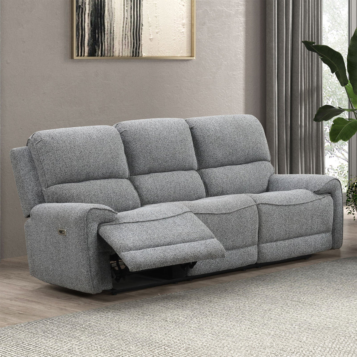 Morcote Gray Power Sofa from Furniture of America - Luna Furniture