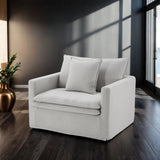 Crayford Light Gray Chair from Furniture of America - Luna Furniture