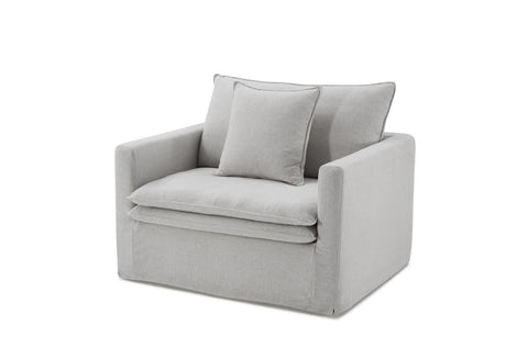 Crayford Light Gray Chair from Furniture of America - Luna Furniture