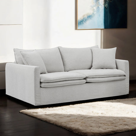 Crayford Light Gray Sofa from Furniture of America - Luna Furniture