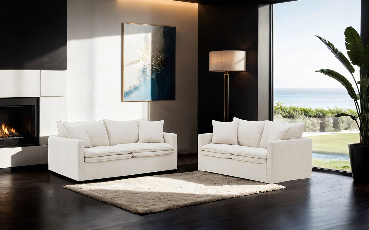 Crayford Taupe Loveseat from Furniture of America - Luna Furniture