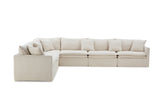 Crayford Taupe L-Sectional from Furniture of America - Luna Furniture