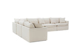 Crayford Taupe L-Sectional from Furniture of America - Luna Furniture