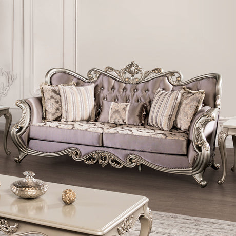 Albacete Champagne/Purple Sofa from Furniture of America - Luna Furniture