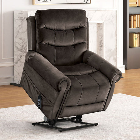 Dionysia Dark Gray Lift Chair from Furniture of America - Luna Furniture