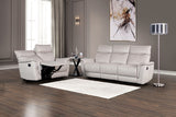 Bienne Taupe Loveseat Manual Recliner from Furniture of America - Luna Furniture