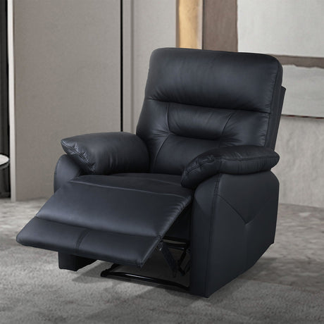 Micaelis Black Manual Recline Chair from Furniture of America - Luna Furniture